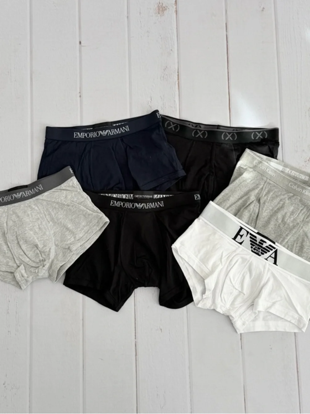 Mens 6 Boxer Briefs Emporio Armani, X ,  Calvin Klein Size Small